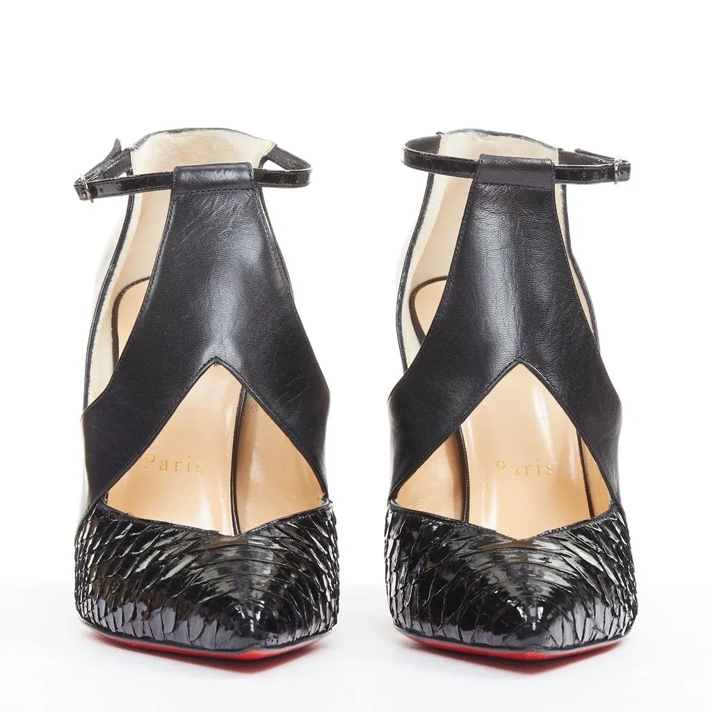 Christian Louboutin Dictata 100 Black Leather Very good - Inside View
