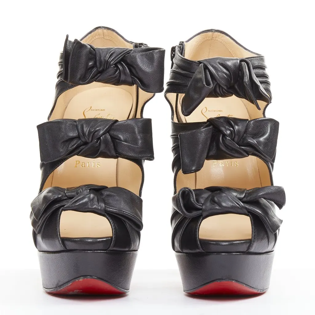 Christian Louboutin Madame Butterfly 150 Black Leather Very good - Inside View