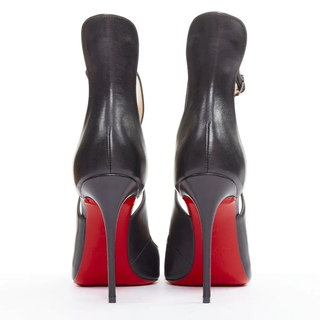 Christian Louboutin Marlenarock 100 Black Leather Very good - Box View
