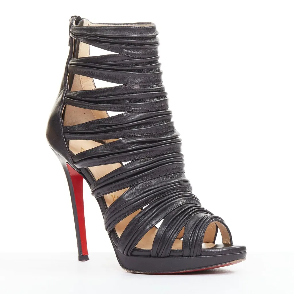 Christian Louboutin Tinazata 120 Black Leather Very good - Back View