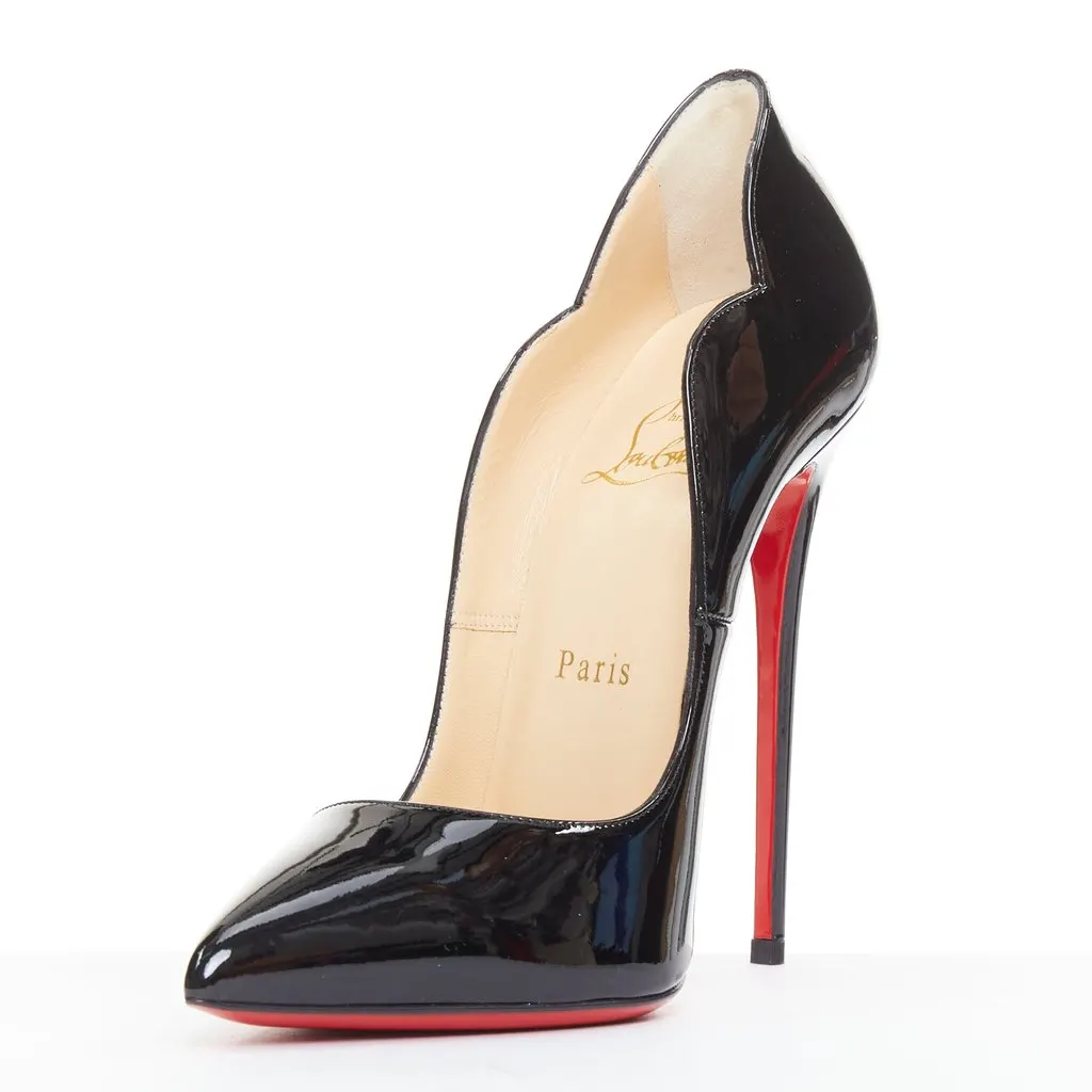 Christian Louboutin Hot Chick 130 Black Leather Very good - Model View