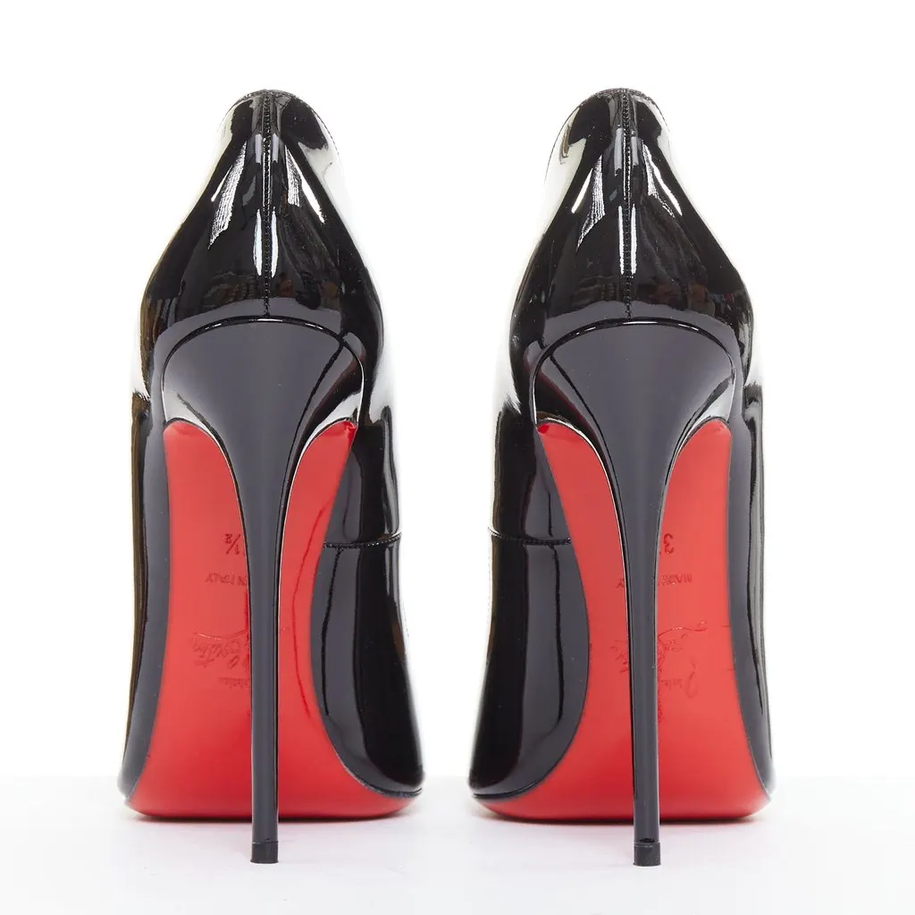 Christian Louboutin Hot Chick 130 Black Leather Very good - Box View