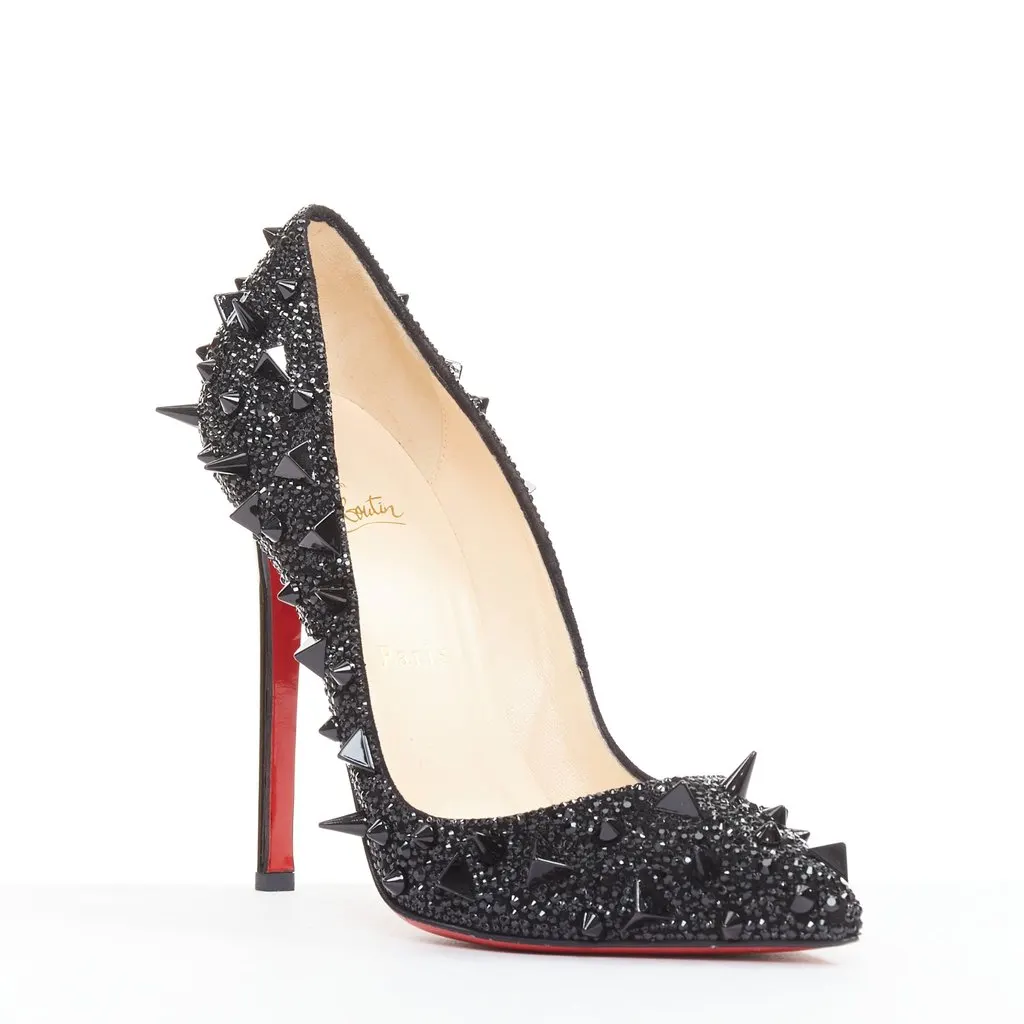 Christian Louboutin Pigalili 120 Black Leather Very good - Back View
