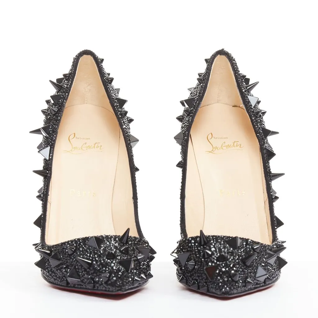 Christian Louboutin Pigalili 120 Black Leather Very good - Inside View