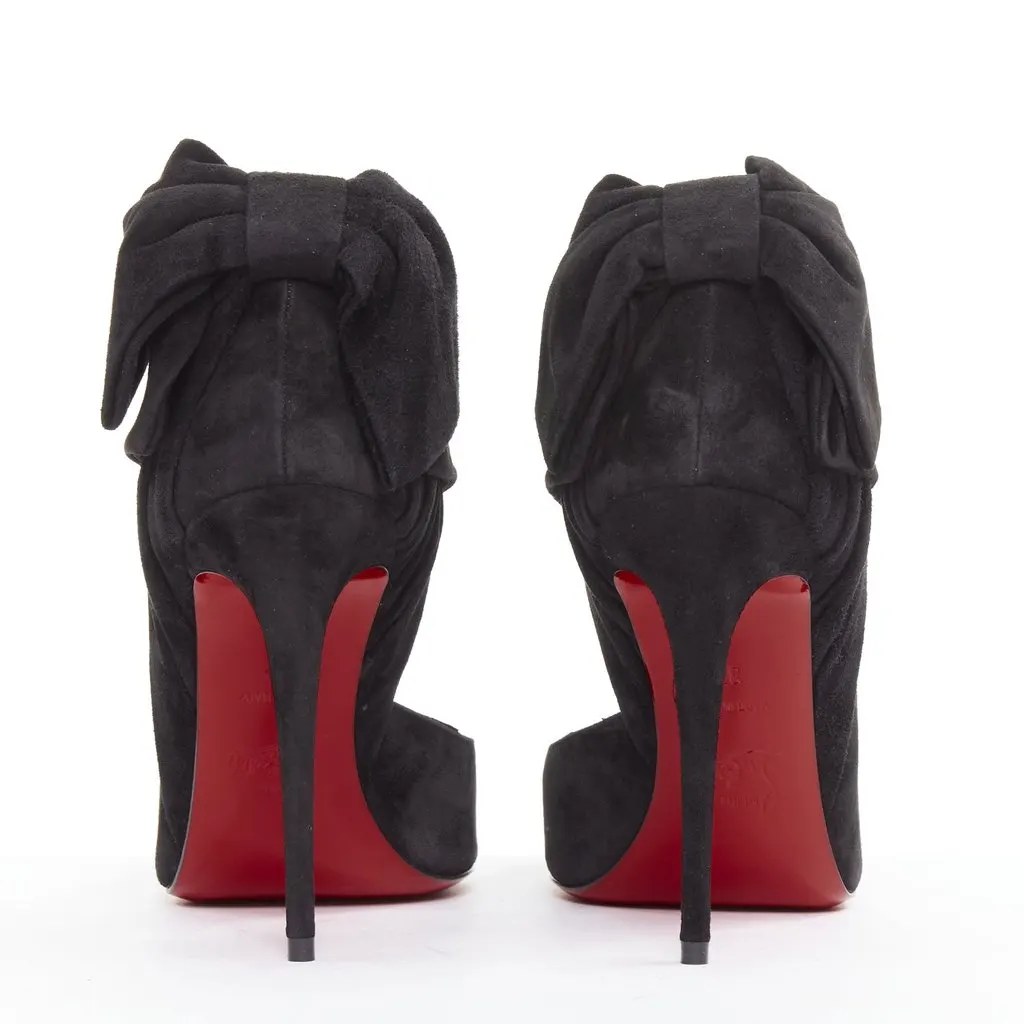 Christian Louboutin Rabakate 100 Veau Velours Black Suede Very good - Box View