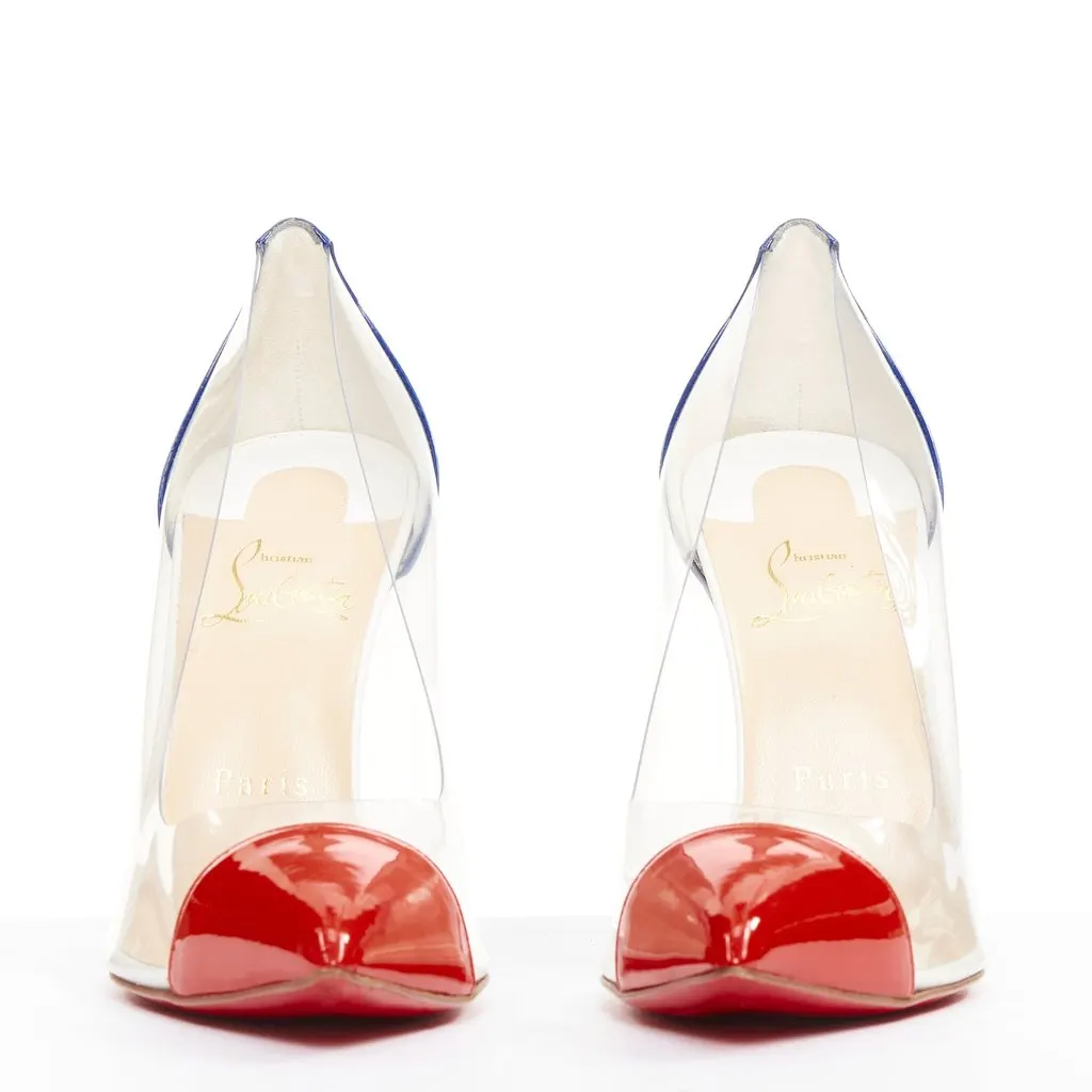 Christian Louboutin Debout 100 Corazon Red Leather Very good - Inside View