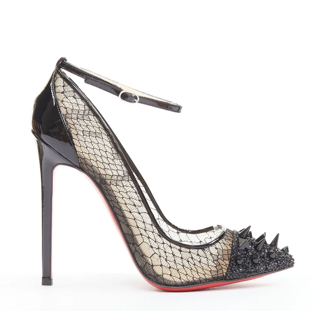 Christian Louboutin Picks & Co Potpourri 120 Black Leather Very good - Back View