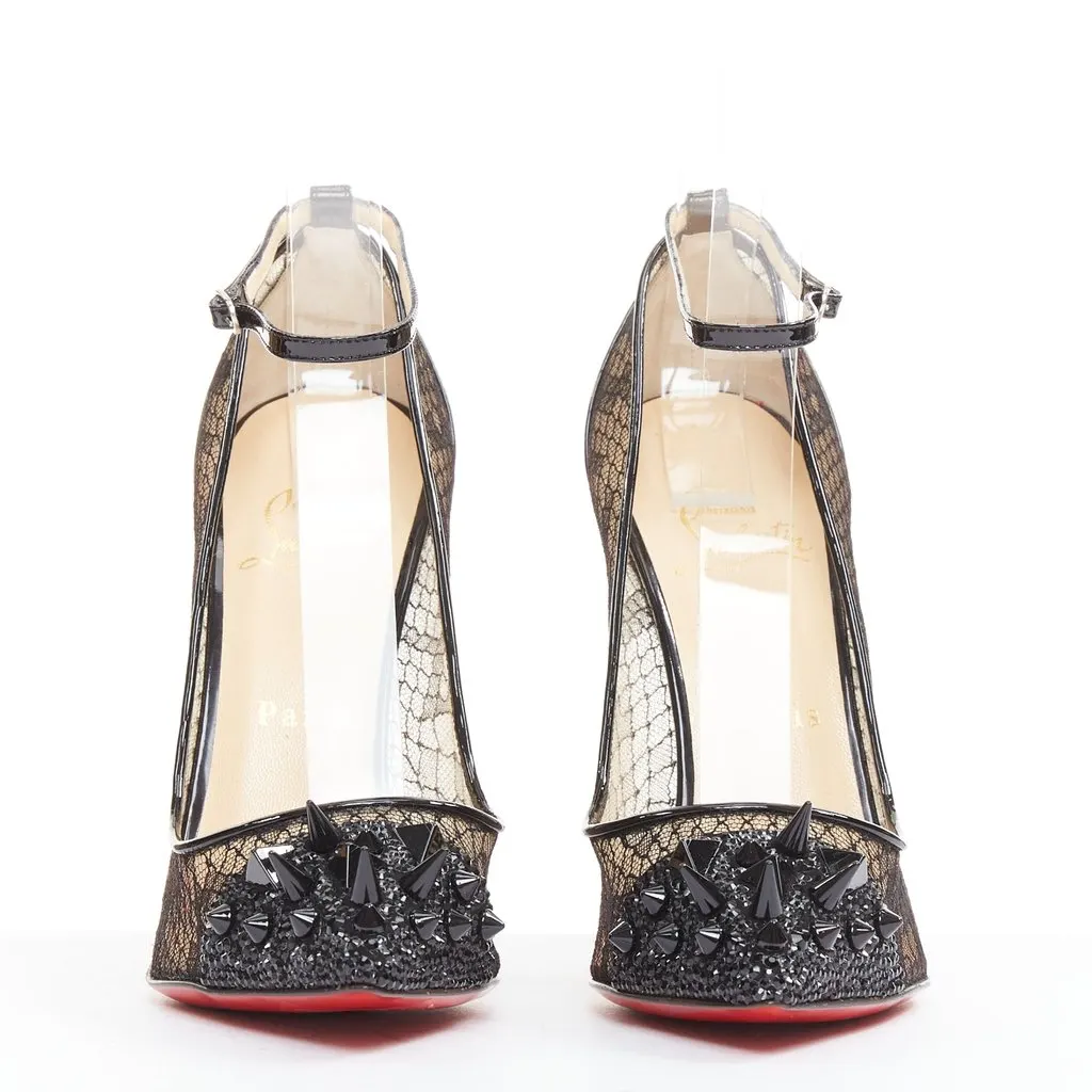 Christian Louboutin Picks & Co Potpourri 120 Black Leather Very good - Inside View