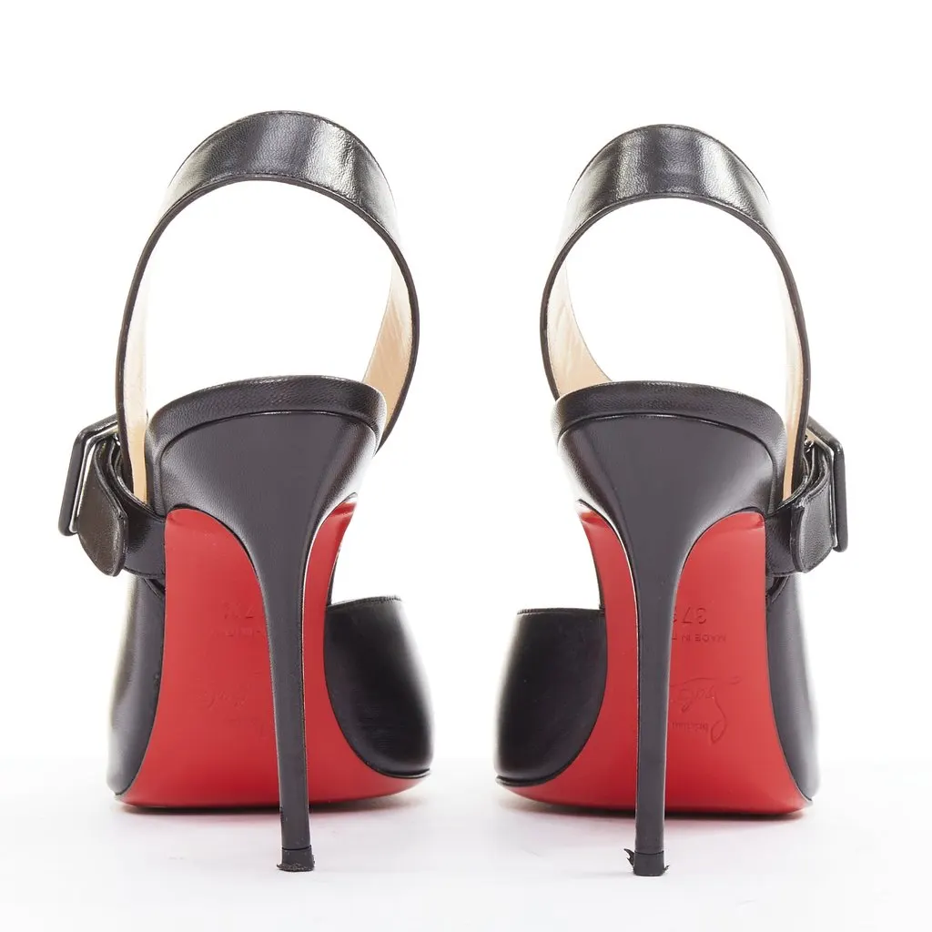 Christian Louboutin Miyousra 100 Black Leather Good - Box View