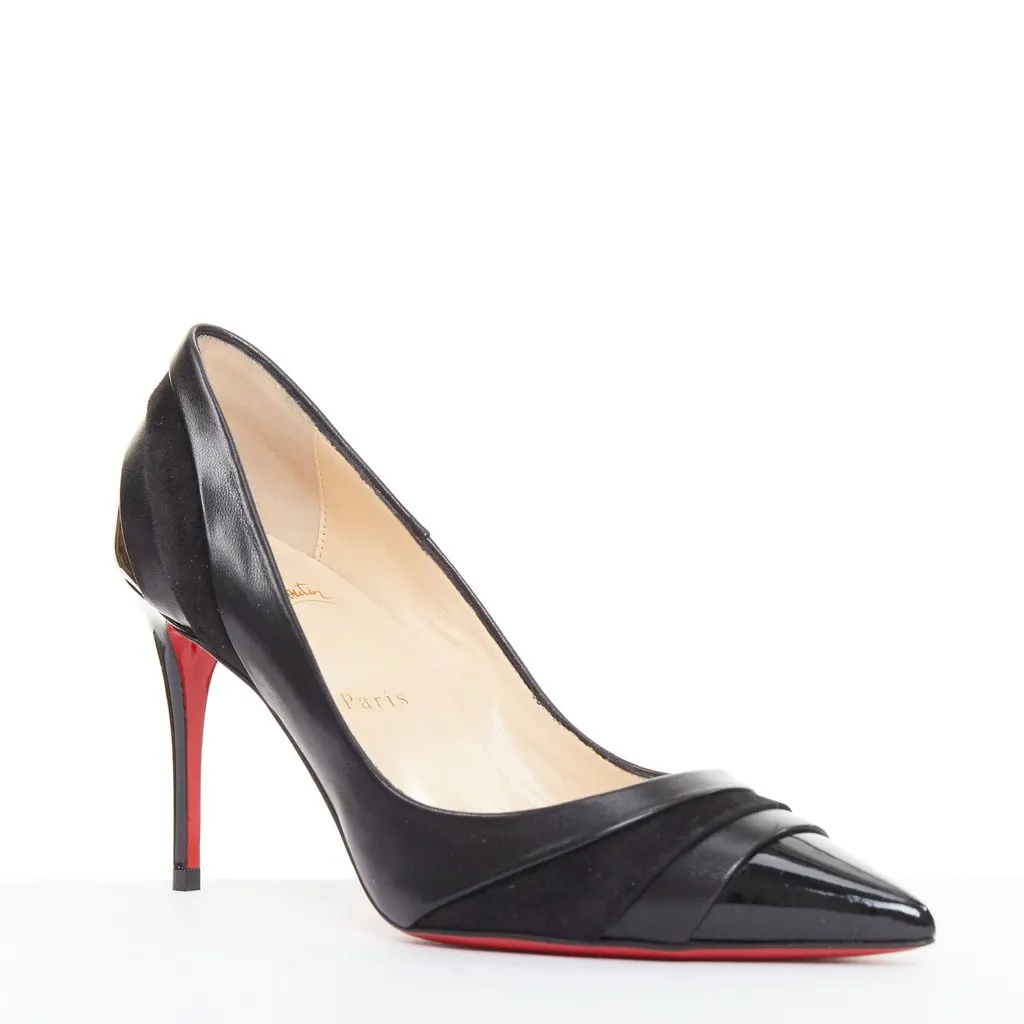 Christian Louboutin Eklectica 85 Black Leather Very good - Back View