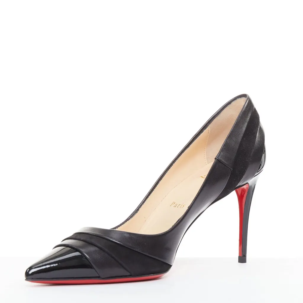 Christian Louboutin Eklectica 85 Black Leather Very good - Model View