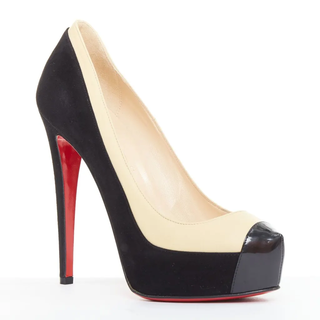 Christian Louboutin Mago 140 Beige Leather Good - Front View