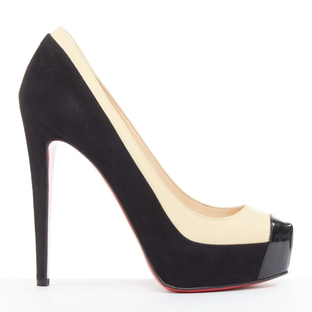 Christian Louboutin Mago 140 Beige Leather Good - Back View