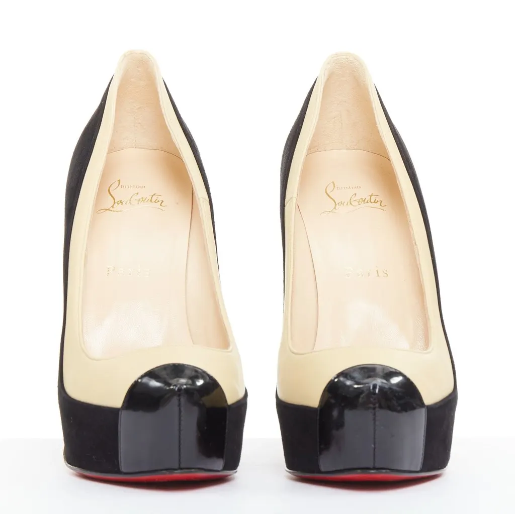 Christian Louboutin Mago 140 Beige Leather Good - Inside View