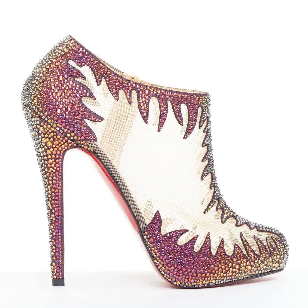 Christian Louboutin Marale Boot 140 MultiColor Leather Very good - Back View