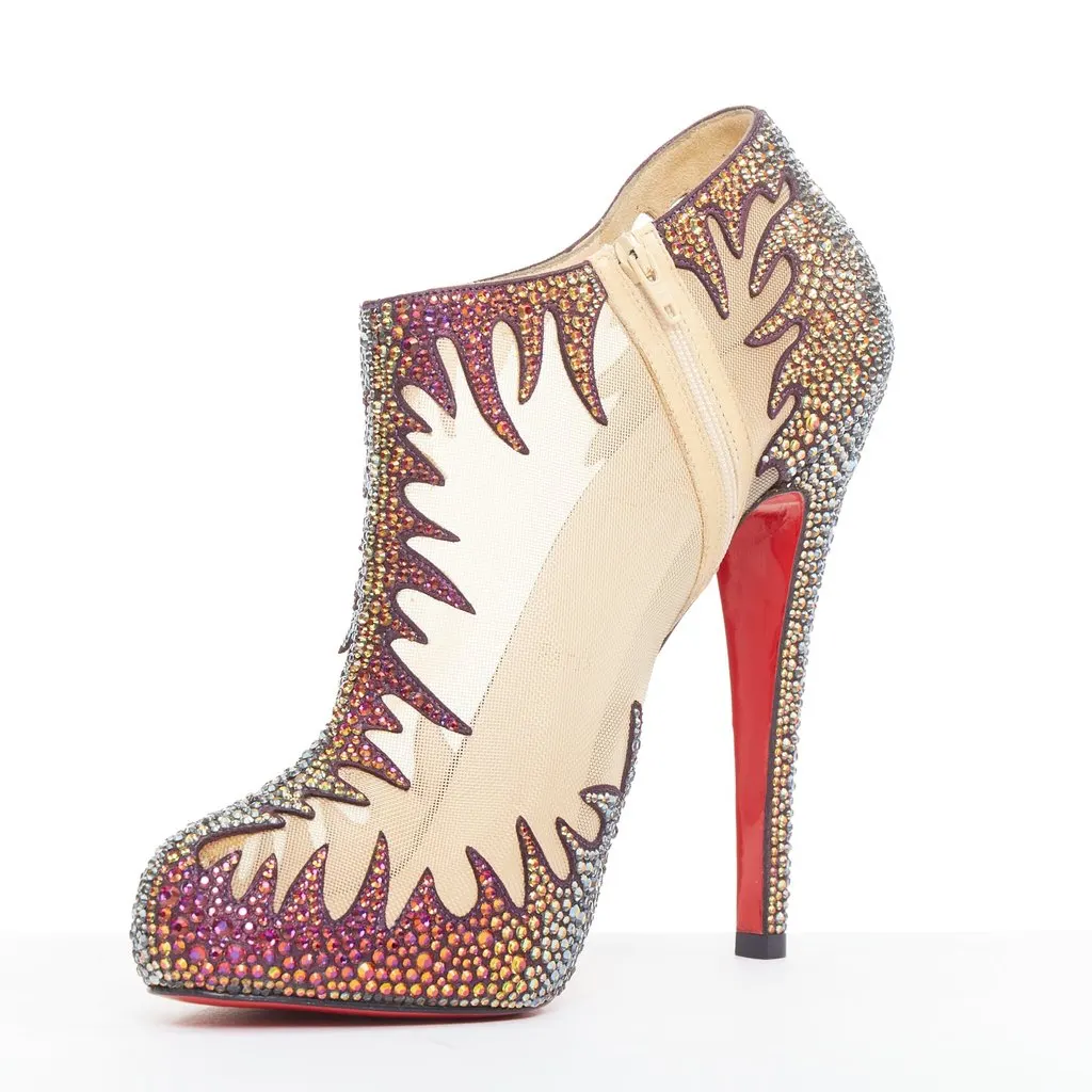 Christian Louboutin Marale Boot 140 MultiColor Leather Very good - Model View