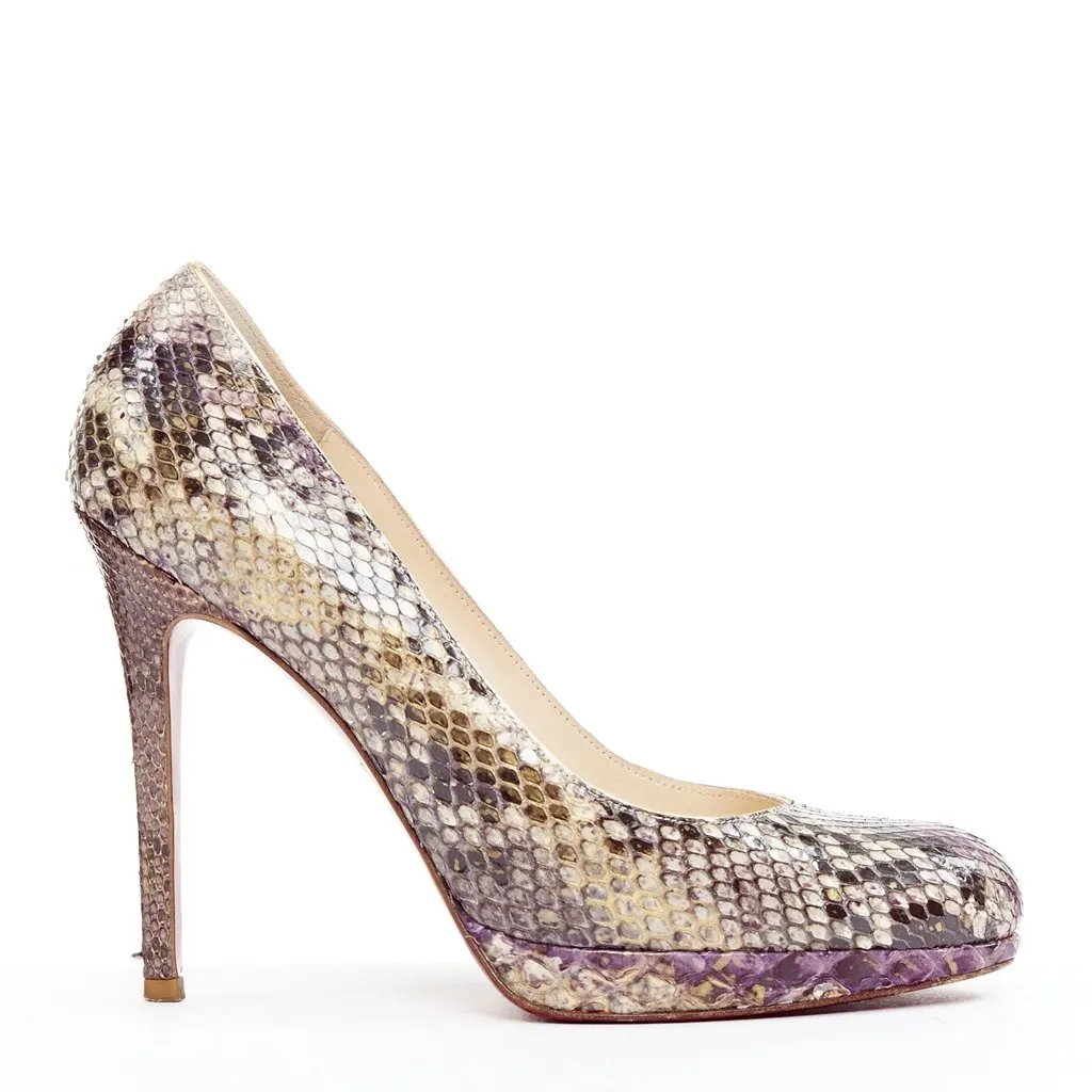 Christian Louboutin New Simple Pump 120 Purple Leather Very good - Front View