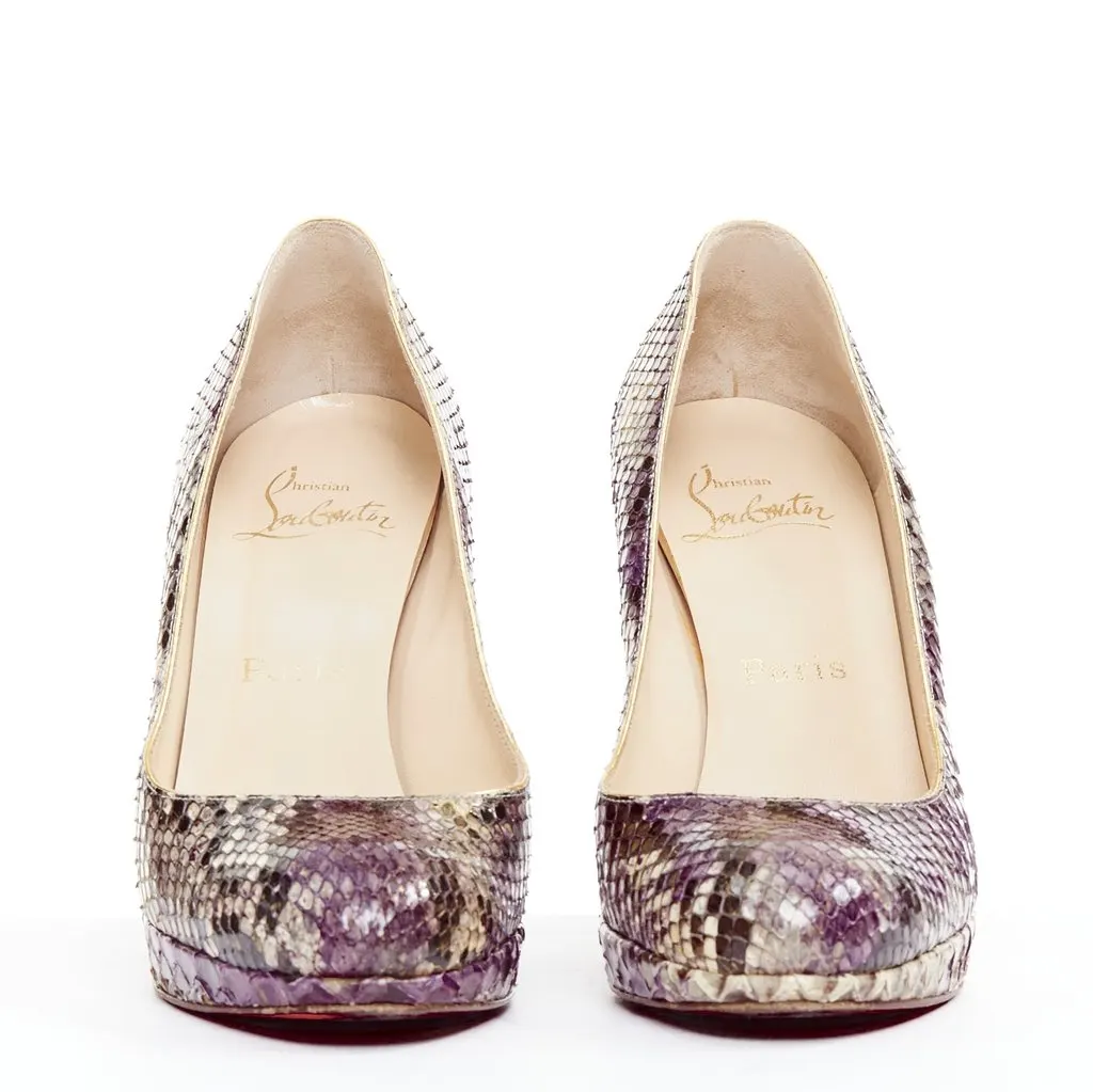 Christian Louboutin New Simple Pump 120 Purple Leather Very good - Inside View