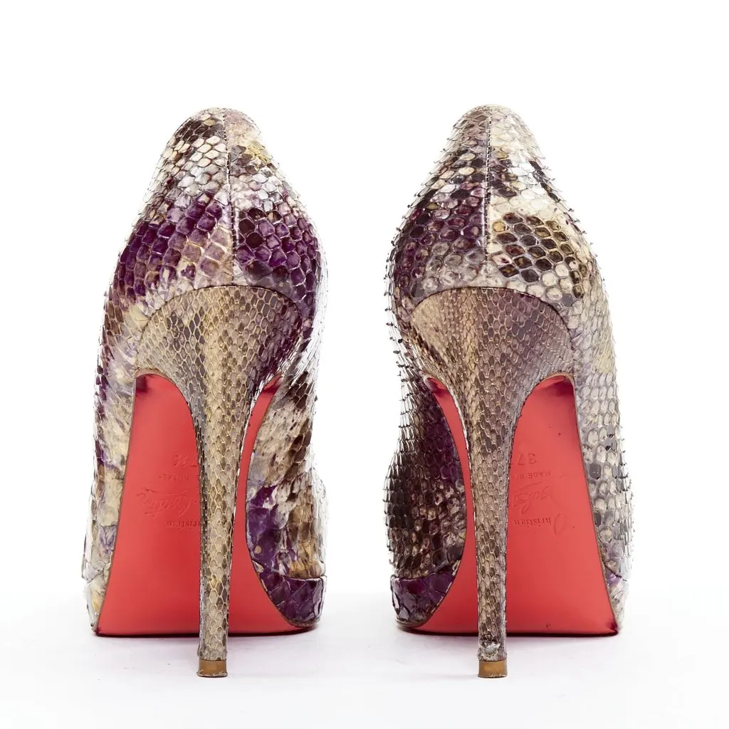 Christian Louboutin New Simple Pump 120 Purple Leather Very good - Box View