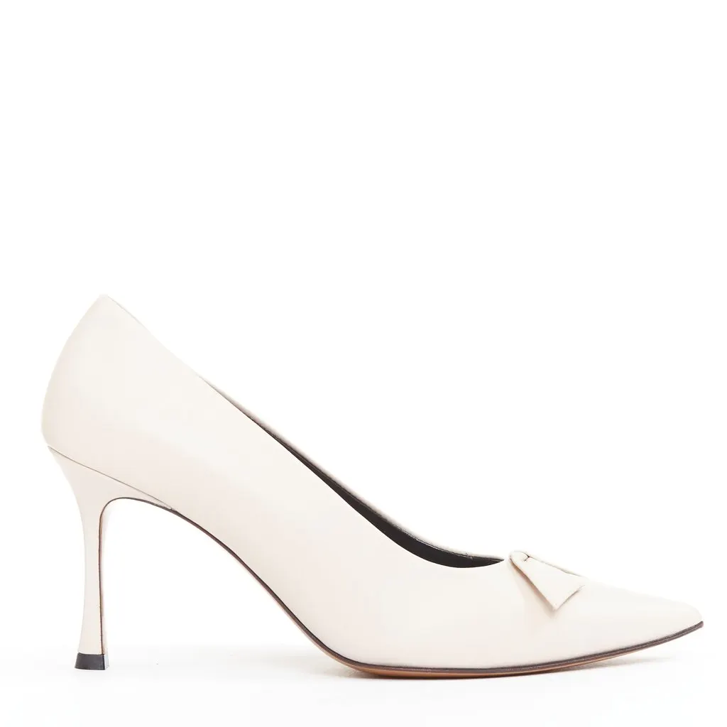 The Row Champagne Pump Bow Pink Leather Very good - Front View