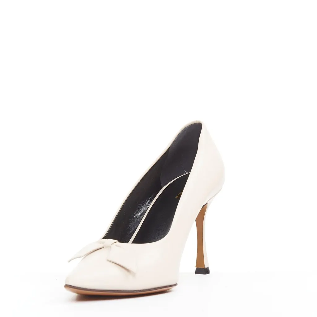 The Row Champagne Pump Bow Pink Leather Very good - Model View