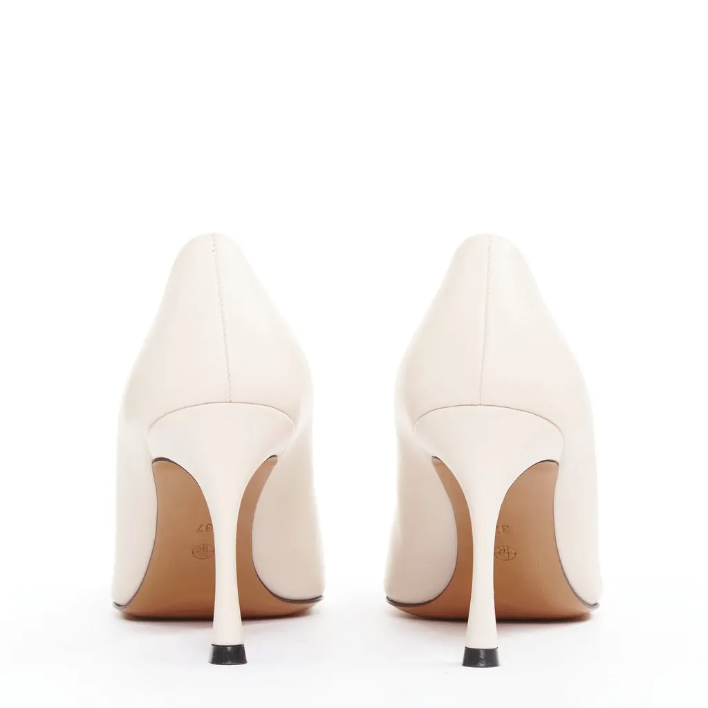 The Row Champagne Pump Bow Pink Leather Very good - Box View