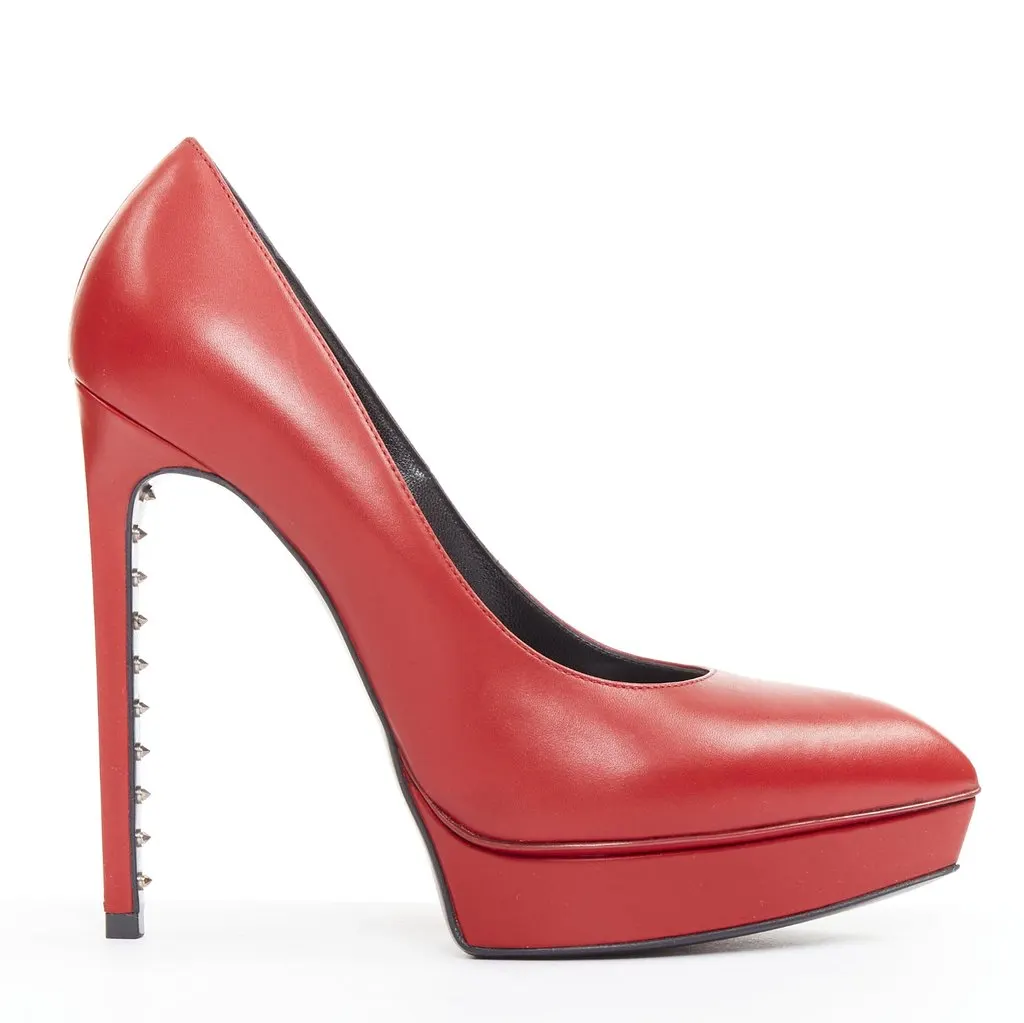 Saint Laurent Janus Rouge Oriente Red Leather Very good - Front View