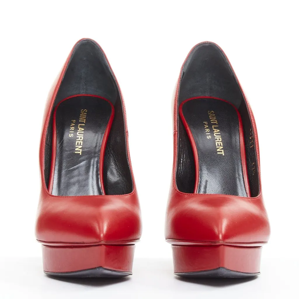 Saint Laurent Janus Rouge Oriente Red Leather Very good - Inside View