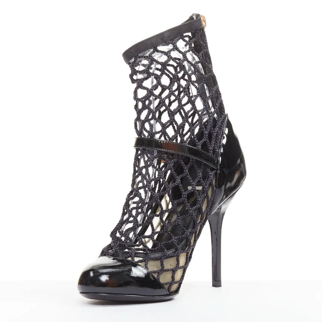 Dolce & Gabbana Black Leather Boots Black Leather Very good - Model View