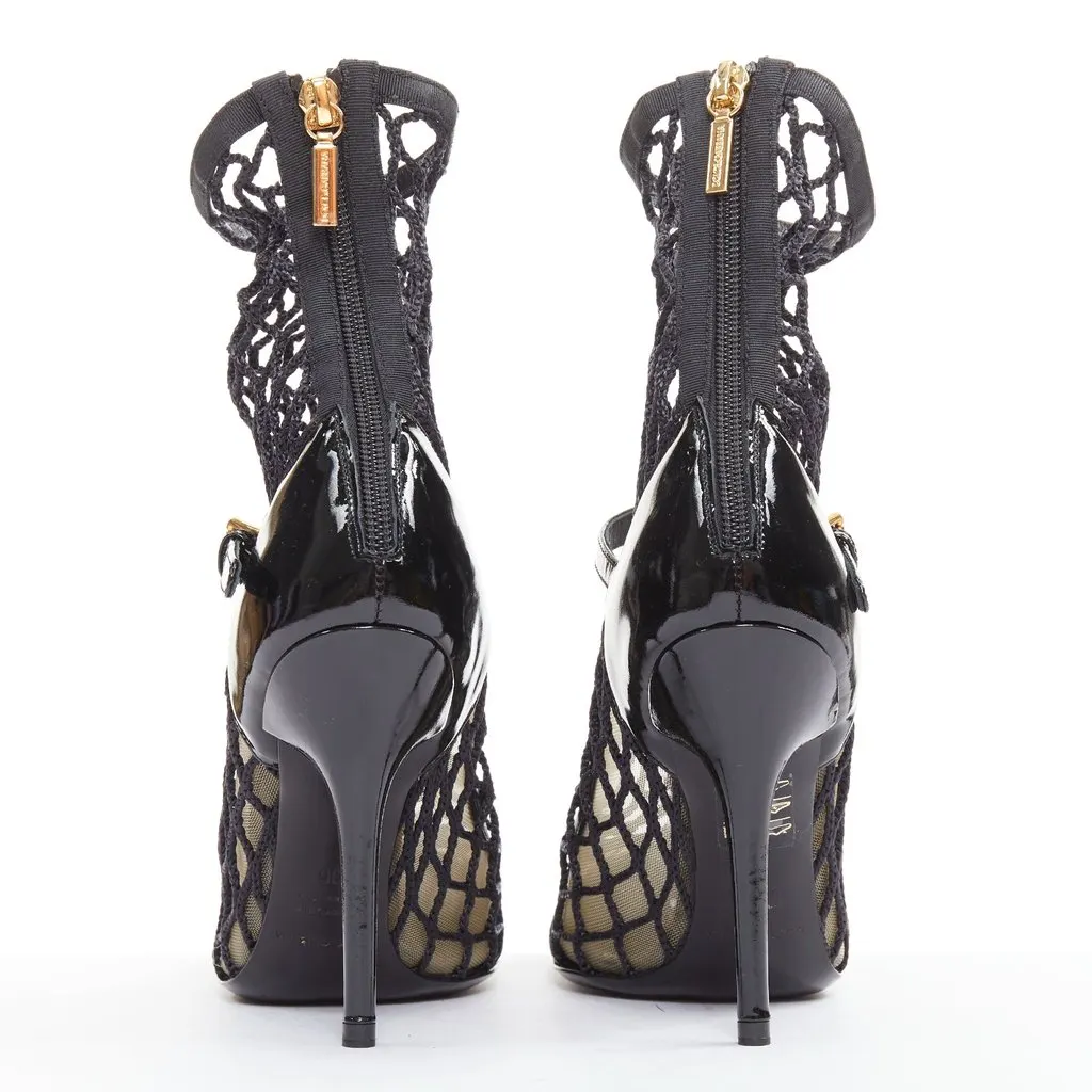 Dolce & Gabbana Black Leather Boots Black Leather Very good - Box View