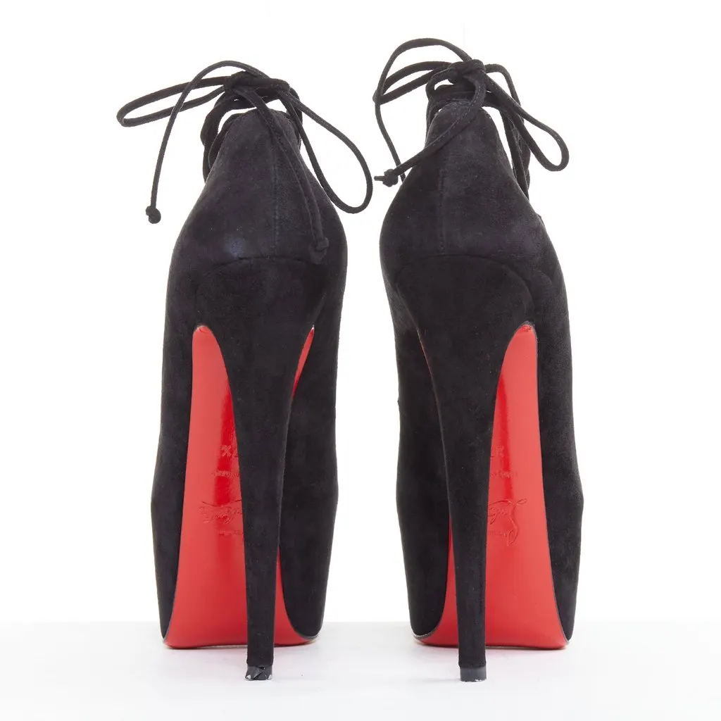 Christian Louboutin Ghildarc 160 Black Leather Very good - Box View