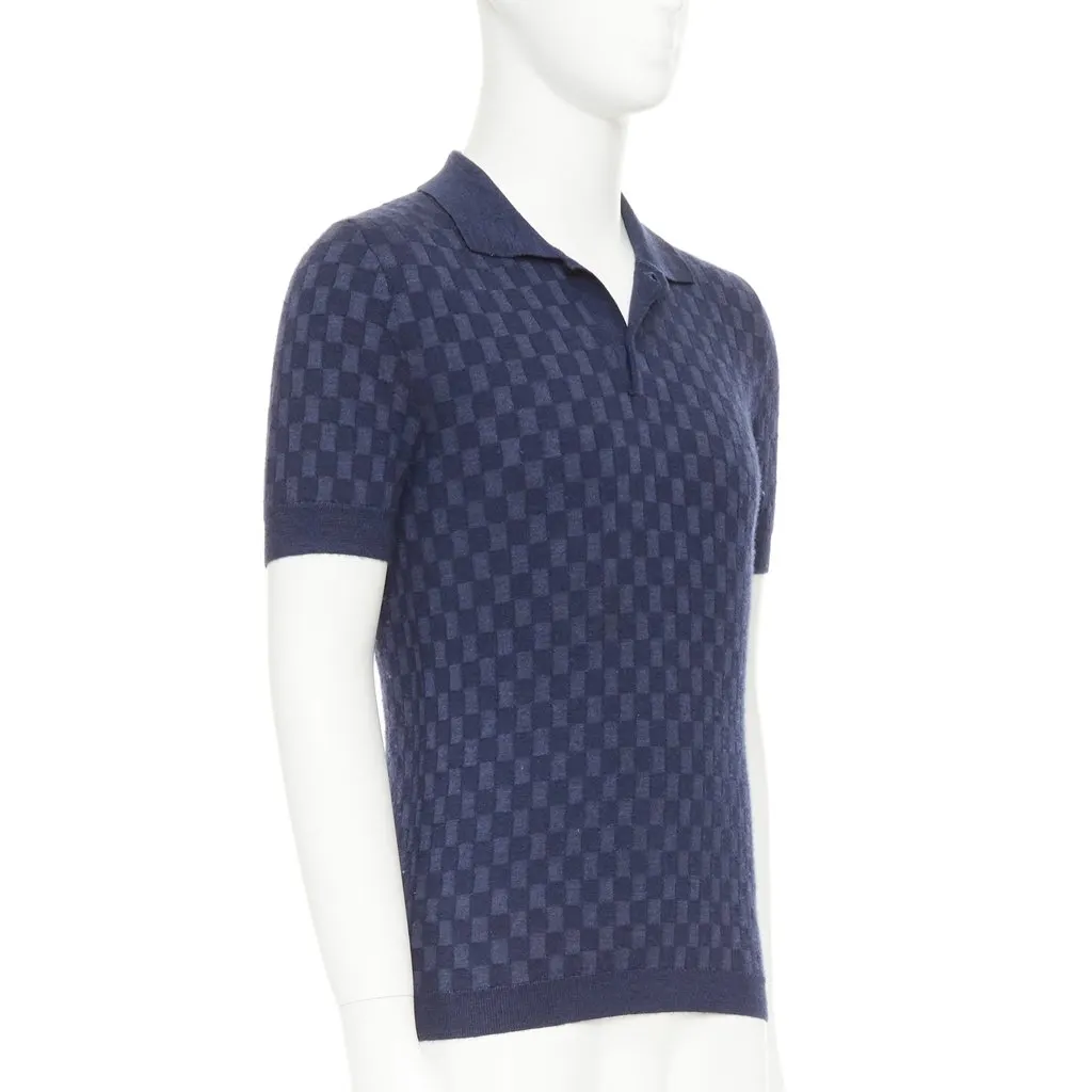 Louis Vuitton Navy Polo Shirt Navy Good - Inside View