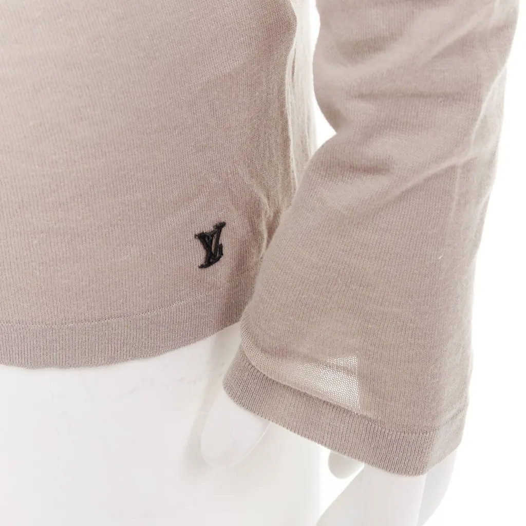 Louis Vuitton Khaki Cotton Knitwear Khaki Cotton Fair - Back View