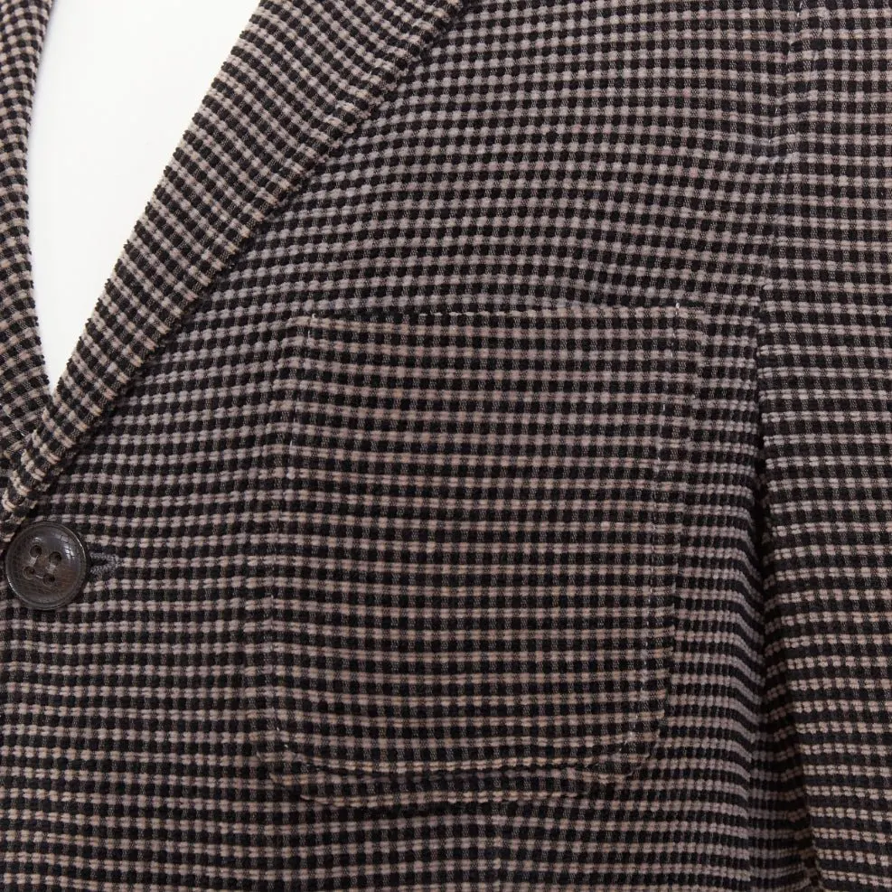 Giorgio Armani Brown Cotton Jacket Brown Cotton Very good - Back View