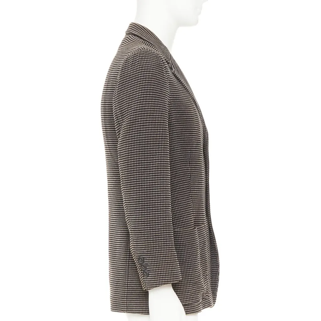 Giorgio Armani Brown Cotton Jacket Brown Cotton Very good - Model View