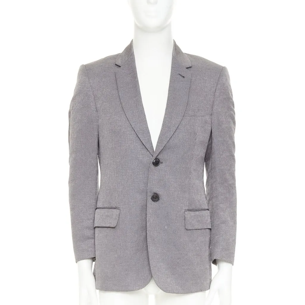 Giorgio Armani Grey Jacket Grey Very good - Front View