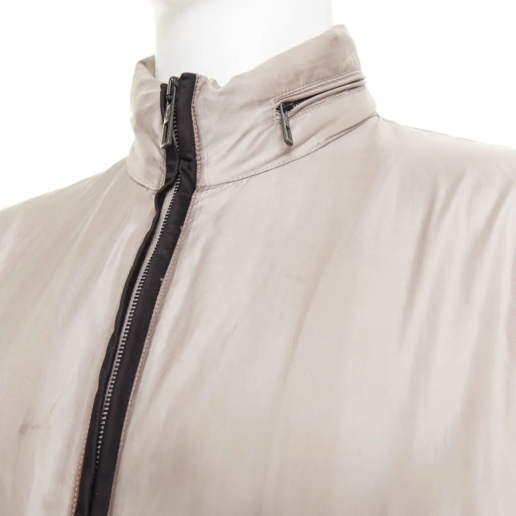 Giorgio Armani Beige Polyamide Coat Beige Polyamide Fair - Back View