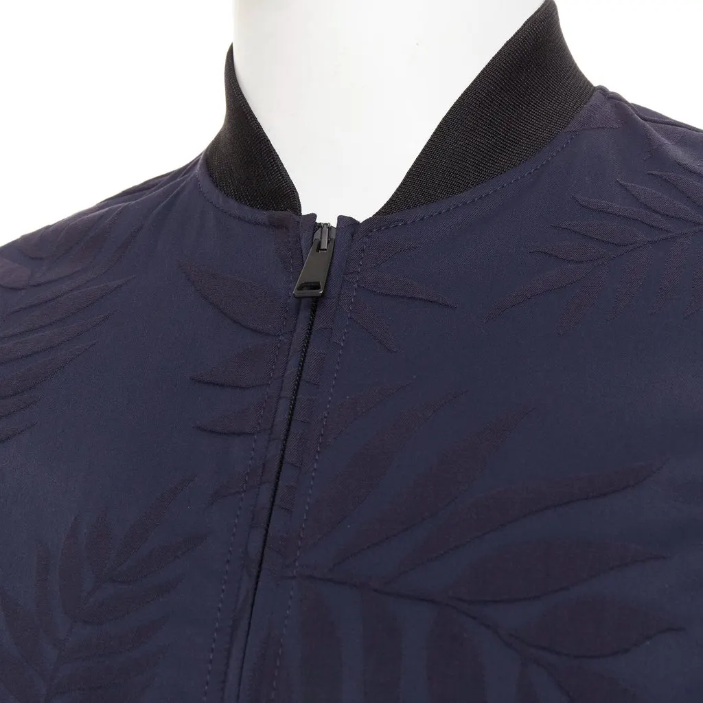 Giorgio Armani Navy Cotton Coat Navy Cotton Very good - Back View