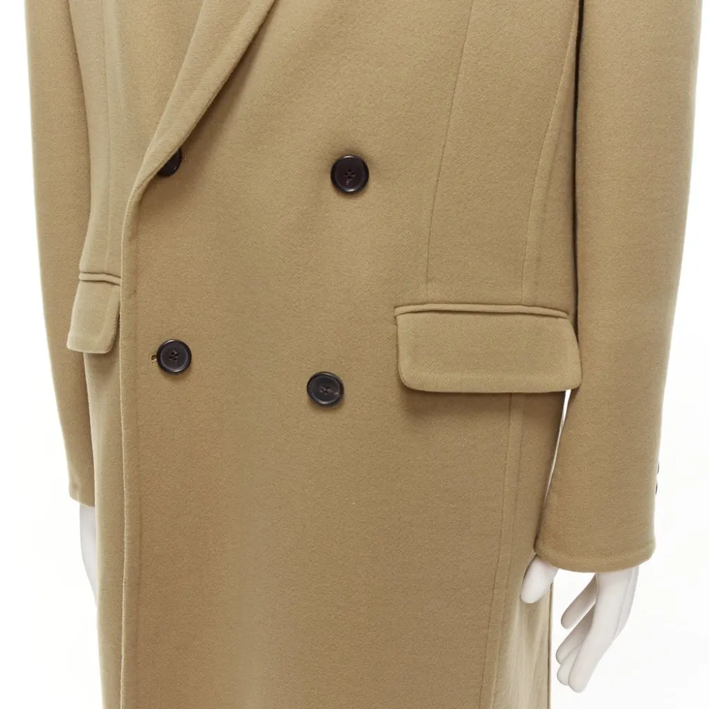 Loewe Brown Wool Coat Brown Wool Very good - Back View