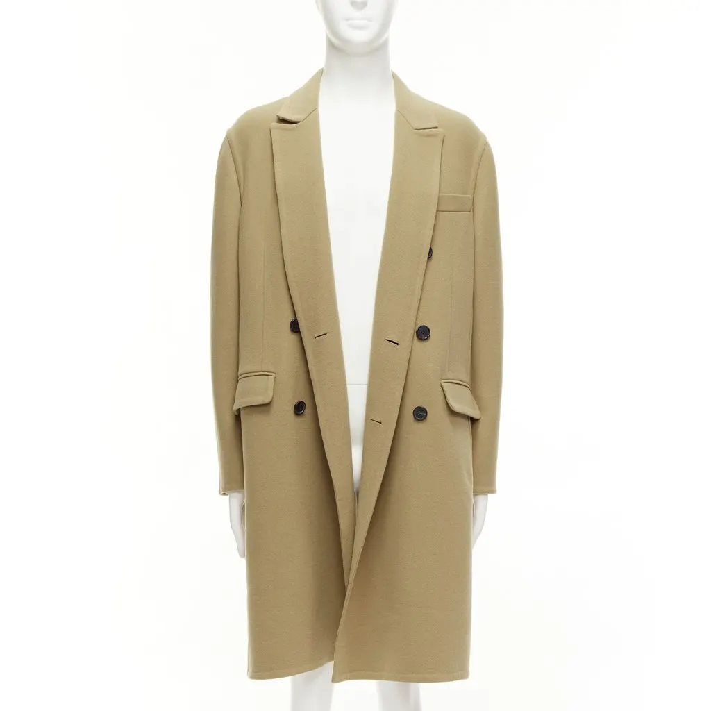 Loewe Brown Wool Coat Brown Wool Very good - Inside View