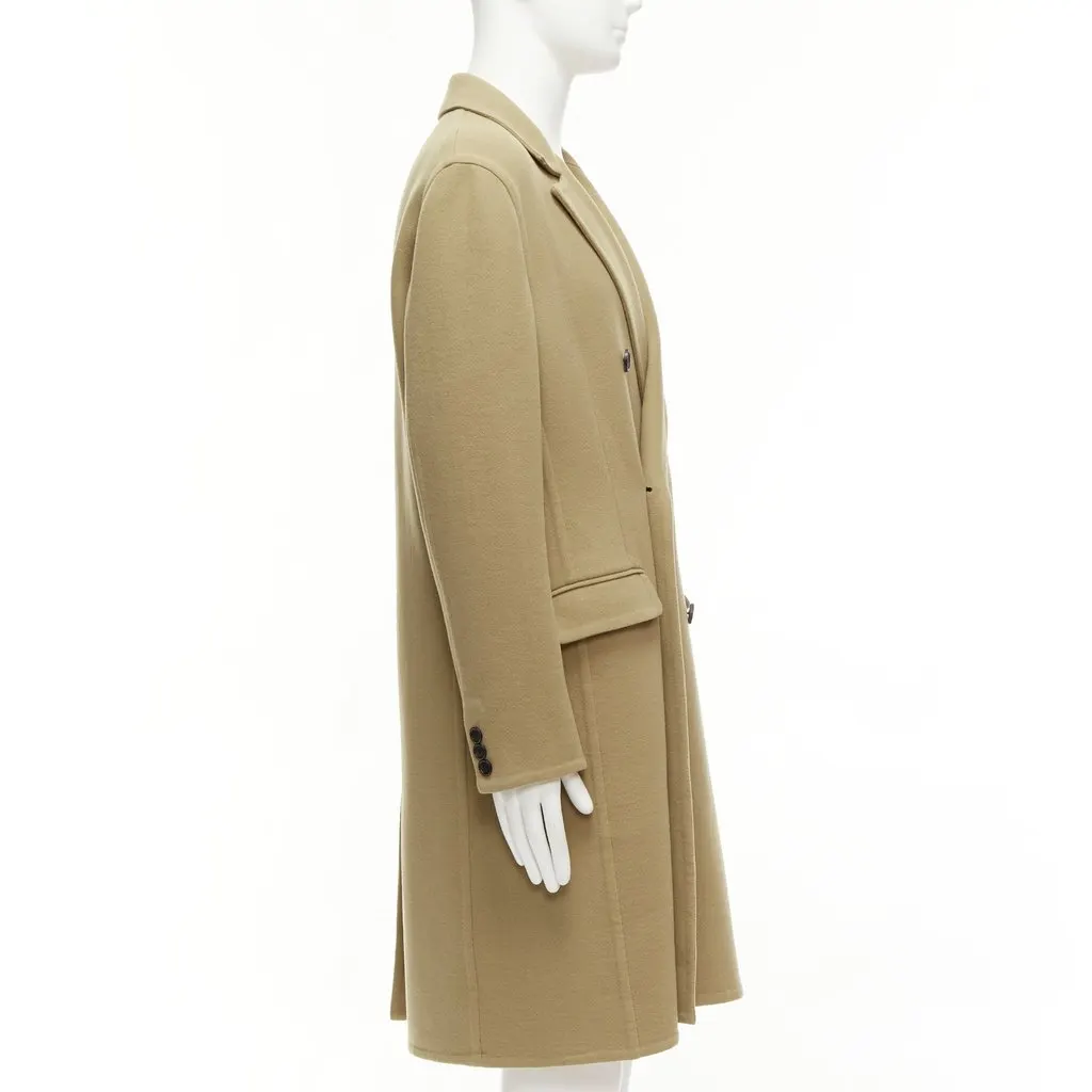 Loewe Brown Wool Coat Brown Wool Very good - Box View