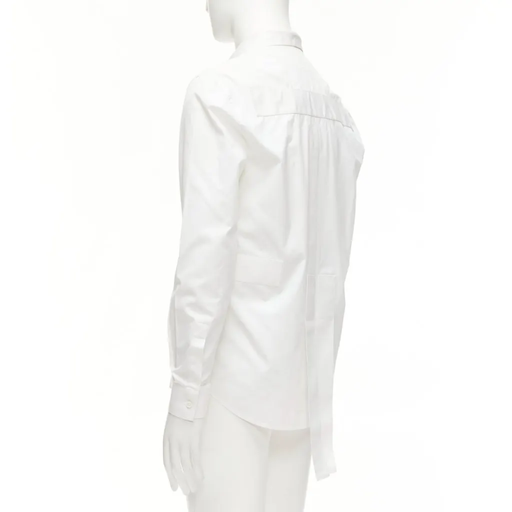 Givenchy White Band Applique Shirt White Cotton Fair - Box View