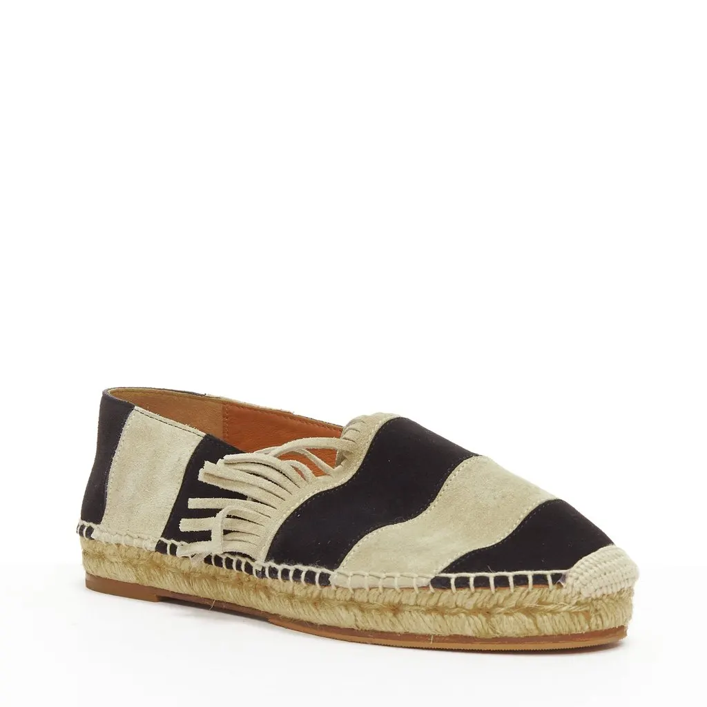 Chloé Suede Grosgrain Shoes Black Suede Fair - Back View
