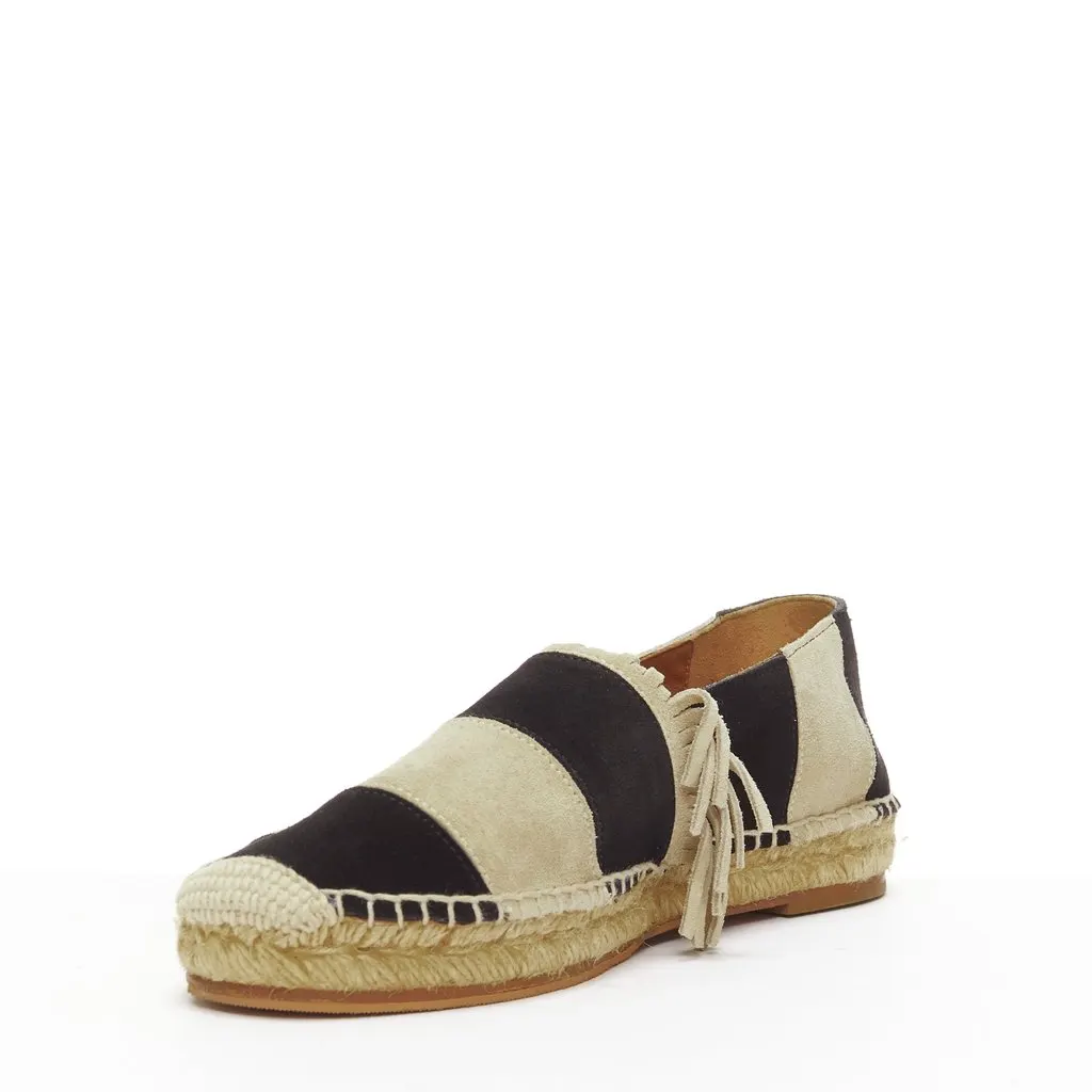 Chloé Suede Grosgrain Shoes Black Suede Fair - Model View