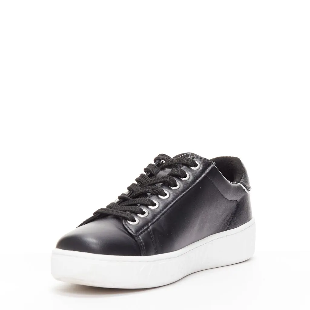 Karl Lagerfeld Chunky Lace Sneakers Black Leather Very good - Model View