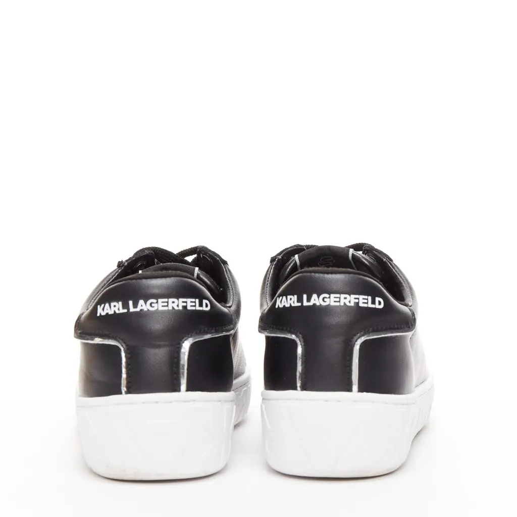 Karl Lagerfeld Chunky Lace Sneakers Black Leather Very good - Box View