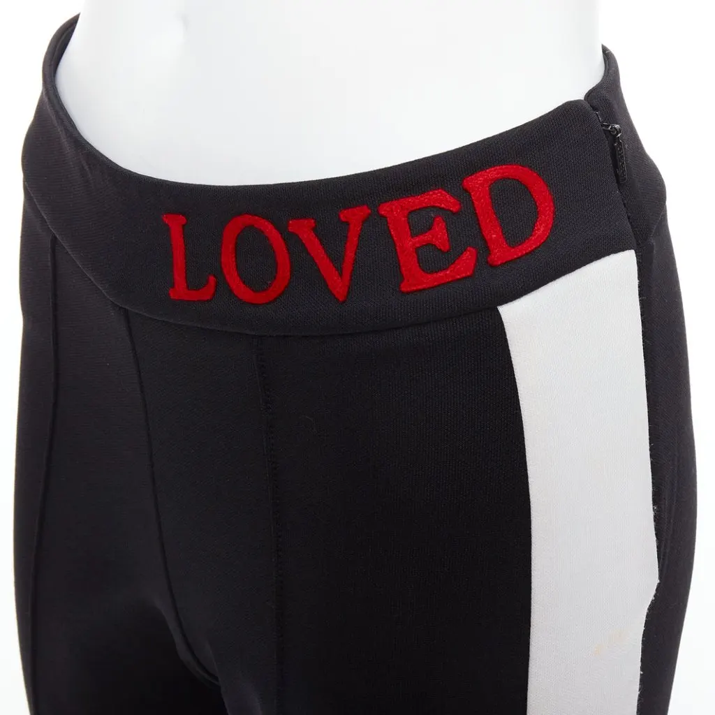Gucci Embroidered Track Pants Black Fair - Back View