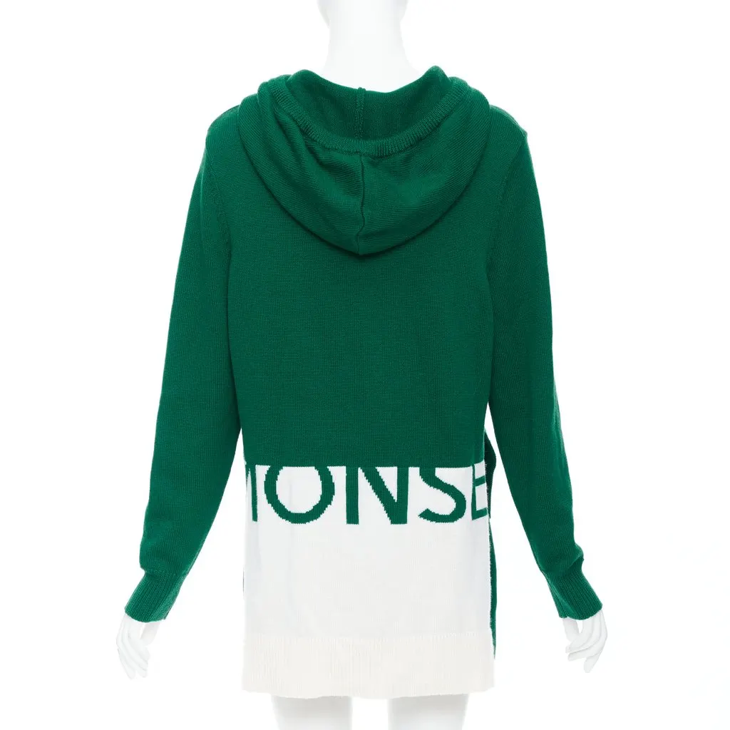 Monse Logo Polo Skirt Green Wool Very good - Back View