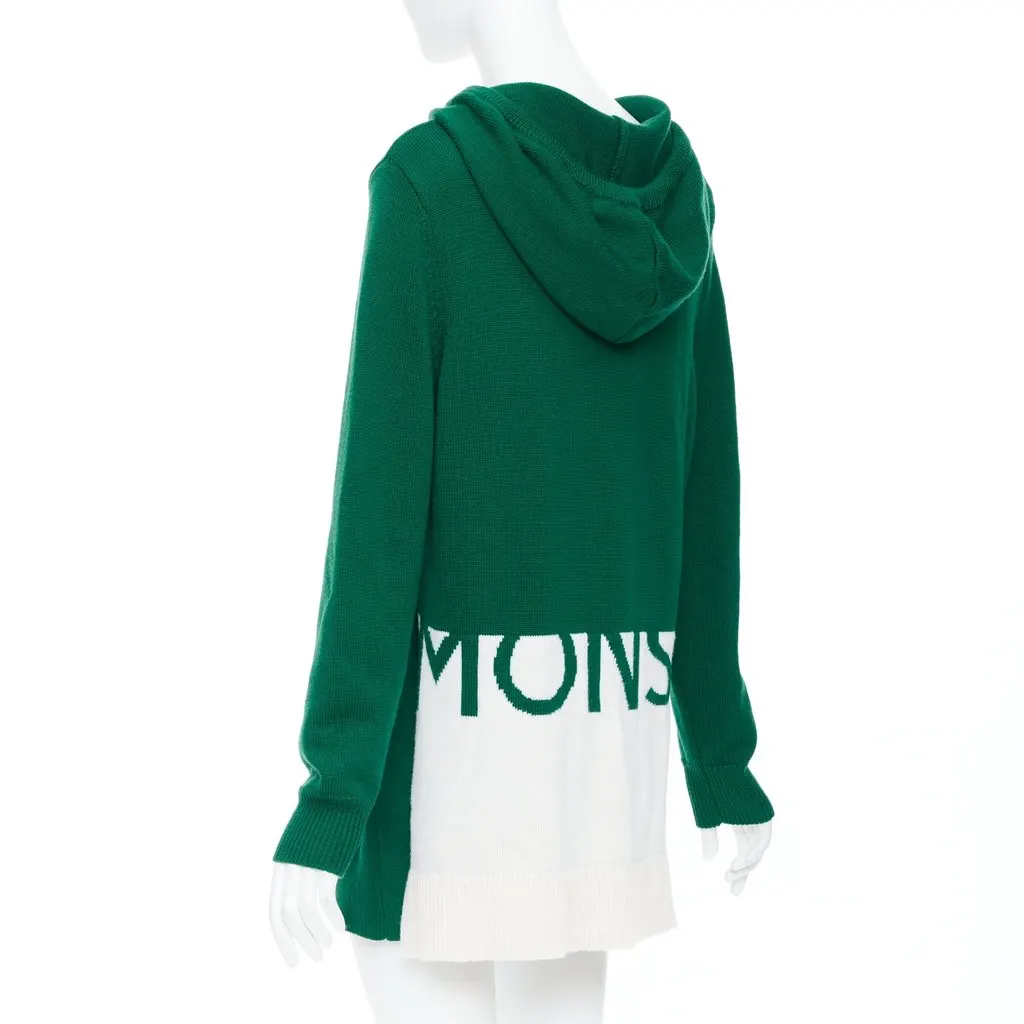 Monse Logo Polo Skirt Green Wool Very good - Box View