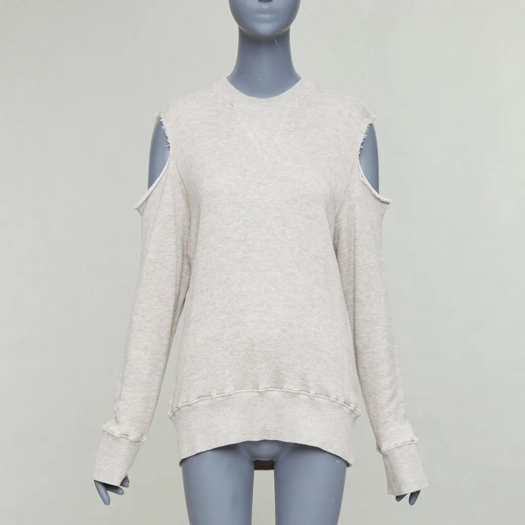 BASSIKE Washed Cut Out Sweat Beige Cotton Very good - Inside View